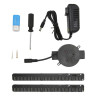 VENTILADOR HOLOGRAMA 3D 42CM 224 CUENTAS DE LED