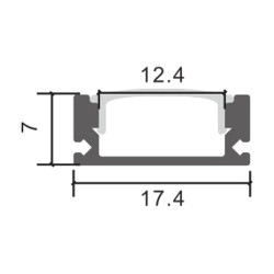 PERFIL ALUMINO TIRA LED