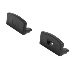 PERFIL SUPERFICIE TIRA LED LACADO NEGRO
