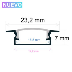 PERFIL LED PARA EMPOTRAR