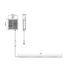 TIRA DE LED SOLAR 6-8H AUTONOMIA