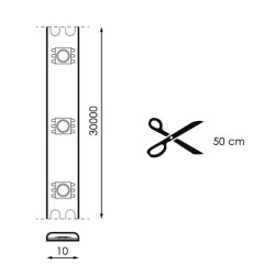 TIRA DE LED 24V RGB 30m 2 TRAMOS DE 15m