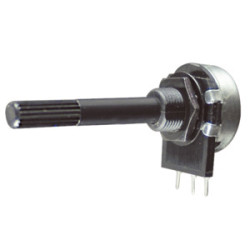 POTENCIOMETRO LINEAL 100K EJE PLASTIC CUERPO METAL