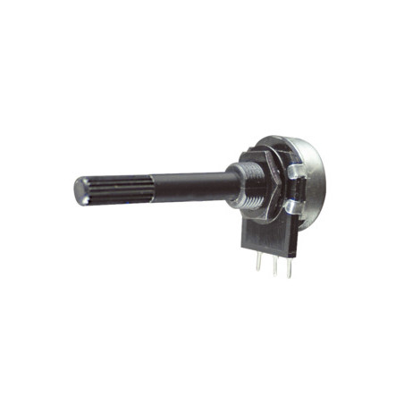 POTENCIOMETRO LINEAL 4K7 EJE PLASTICO CUERPO METAL