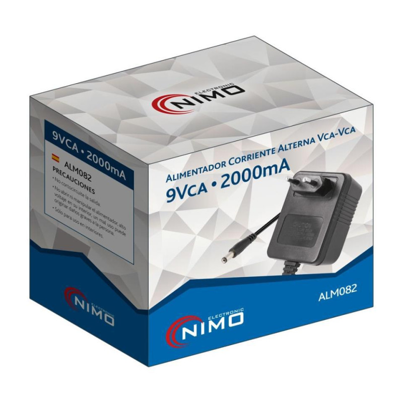 ALIMENTADOR ALTERNA 220V 9VCA 2000MAH ALM082