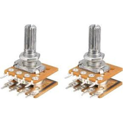 POTENCIOMETRO DOBLE LINEAL 1K METALICO