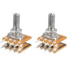 POTENCIOMETRO DOBLE LINEAL 1K METALICO