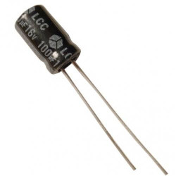 CONDENSADOR 100MF 16V 105º ELECTROL 