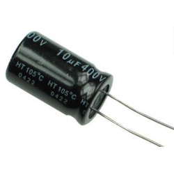 CONDENSADOR ELECTROLITICO 10MF 400V 105º