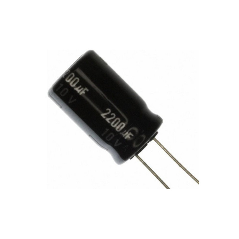 CONDENSADOR ELECTROLITICO RADIAL 2200µF 10V 105º