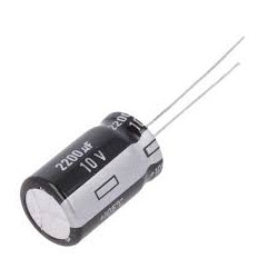 CONDENSADOR ELECTROLITICO RADIAL 2200µF 10V 105º