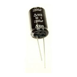 CONDENSADOR ELECTROLITICO RADIAL 2200µF 10V 105º