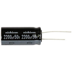 CONDENSADOR ELECTROLITICO RADIAL 2200µF 50V 105º
