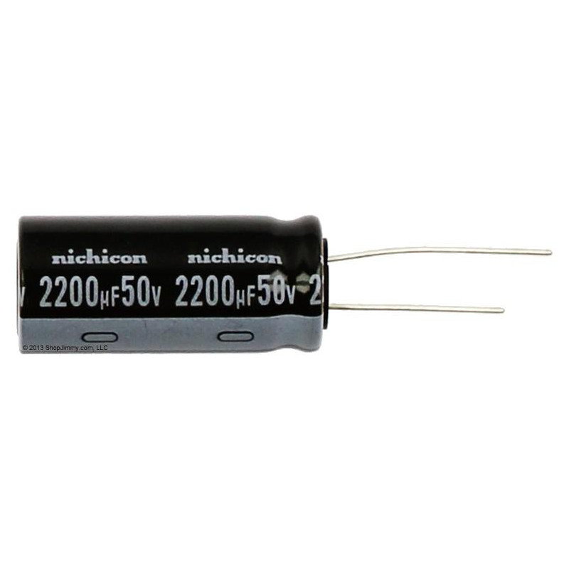 CONDENSADOR ELECTROLITICO RADIAL 2200µF 50V 105º CONDENSADOR ELECTROLITICO RADIAL 2200µF 50V 105º