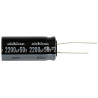CONDENSADOR ELECTROLITICO RADIAL 2200µF 50V 105º