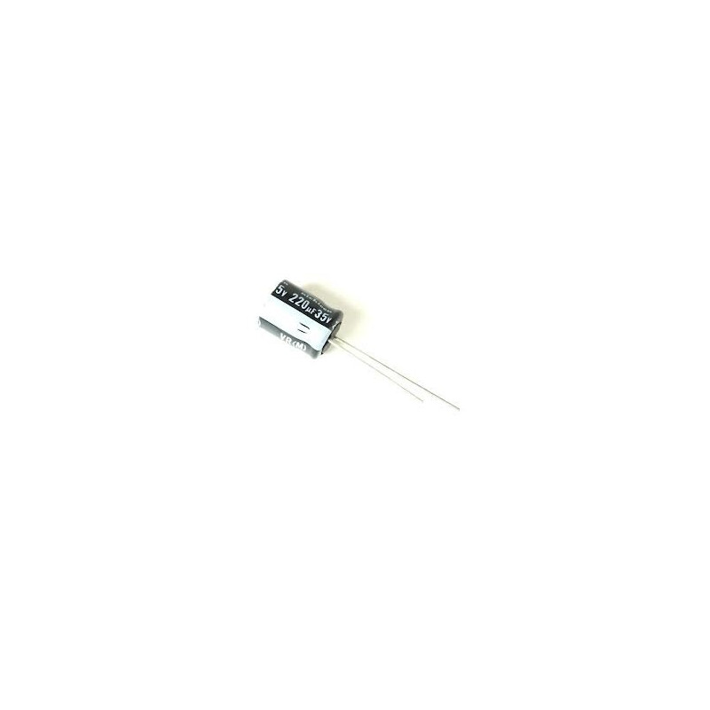 CONDENSADOR ELECTROLITICO RADIAL 220µF 35V 105º