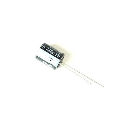 CONDENSADOR ELECTROLITICO RADIAL 220µF 35V 105º