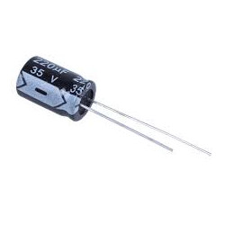 CONDENSADOR ELECTROLITICO RADIAL 220µF 35V 105º