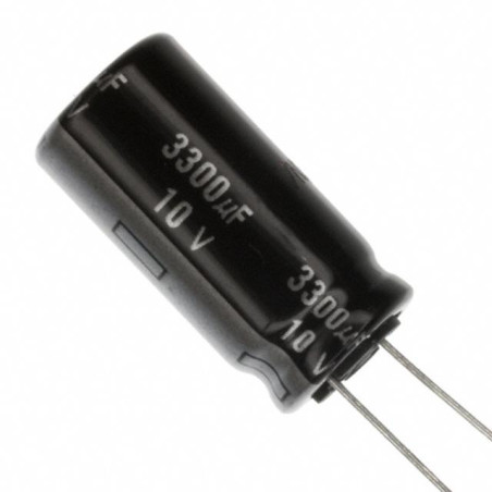CONDENSADOR ELECTROLITICO RADIAL 3300µF 10V 105º