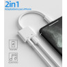 ADAPTADOR LIGHTNING - JACK 3 5 HEMBRA  CARGA 
