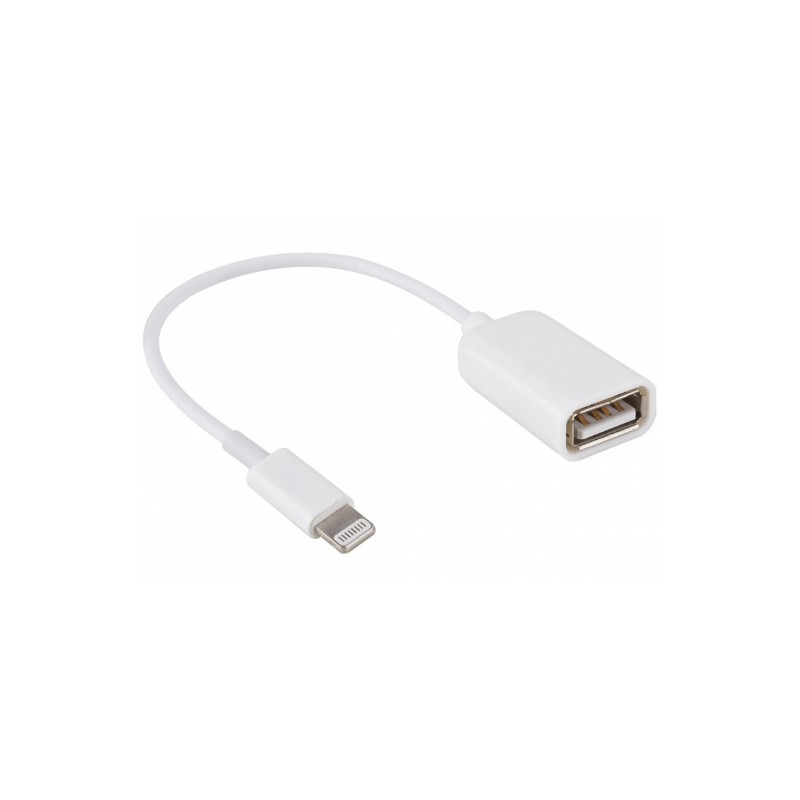 ADAPTADOR OTG LIGTHNING MACHO A USB HEMBRA ADAPTADOR OTG LIGTHNING MACHO A USB HEMBRA