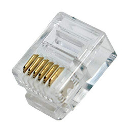 CONECTOR TELEFONO RJ12 6 VIAS