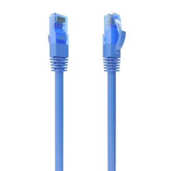 LATIGUILLO RJ45 UTP CAT 6 1M COLOR AZUL CCA
