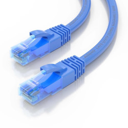 LATIGUILLO RJ45 UTP CAT 6 1M COLOR AZUL CCA