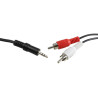 CABLE JACK 3 5ST MACHO A 2 RCA MACHO 3 METROS