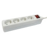 BASE DE ENCHUFE 4 TOMAS CABLE 1 5M  C/INT  