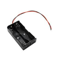 PORTAPILAS PARA AA 2XR06 CON CABLES