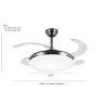 VENTILADOR MODELO ISABELLA-L 35W 50-108CM NEGRO