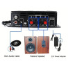 AMPLIFICADOR MINI HIFI DE COCHE 2 CANALES AK380