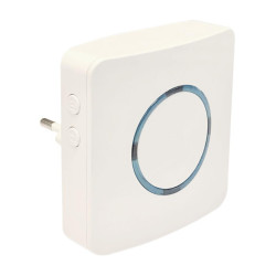 TIMBRE INALAMBRICO RECEPTOR ENCHUFABLE 230V 30m