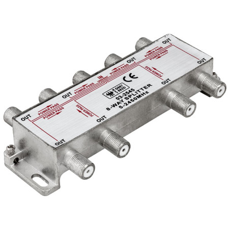 REPARTIDOR ANTENA 1 ENT-8 SAL CONECTOR F 5-2450MHZ