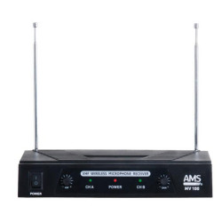 KIT 2 MICROFONOS INALAMBRICOS MANO RECEPTOR VHF