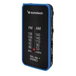 RADIO PORTATIL SUNSTECH RPC6BL A PILAS AZUL