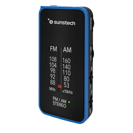 RADIO PORTATIL SUNSTECH RPC6BL A PILAS AZUL