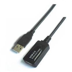 CABLE USB 2 0 AMPLIFICADO TIPO A MACHO-HEMBRA 5M