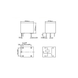 RELE MINIATURA 12VDC 10A 1 CTO N O  PARA PLACA PCB