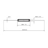 AMPOLLA REED  INTERRUPTOR MAGNETICO 2x14mm N O 