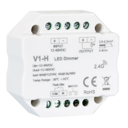 REGULADOR LED 12/48V MONO PULSADOR