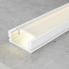 PERFIL ALUMINIO LACADO EN BLANCO 2 METROS