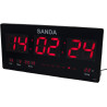 RELOJ DIGITAL PARED LED ROJO SANDA SD-0006