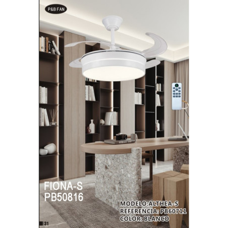VENTILADOR MODELO FIONA-S 30W BLANCO