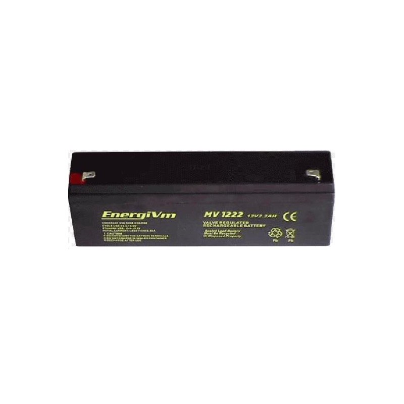 BATERIA PLOMO AGM 12V 2 3A ENERGIVM F1 177x35x67mm BATERIA PLOMO AGM 12V 2 3A ENERGIVM F1 177x35x67mm