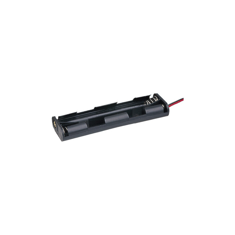 PORTAPILAS 4xR6 ALARGADO CON CABLES