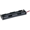 PORTAPILAS 4xR6 ALARGADO CON CABLES