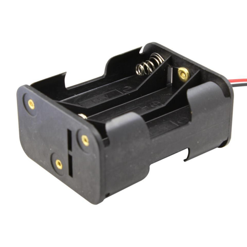 PORTAPILAS 6XR6 CON CABLES  9V 
