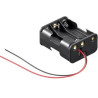 PORTAPILAS 6XR6 CON CABLES  9V 